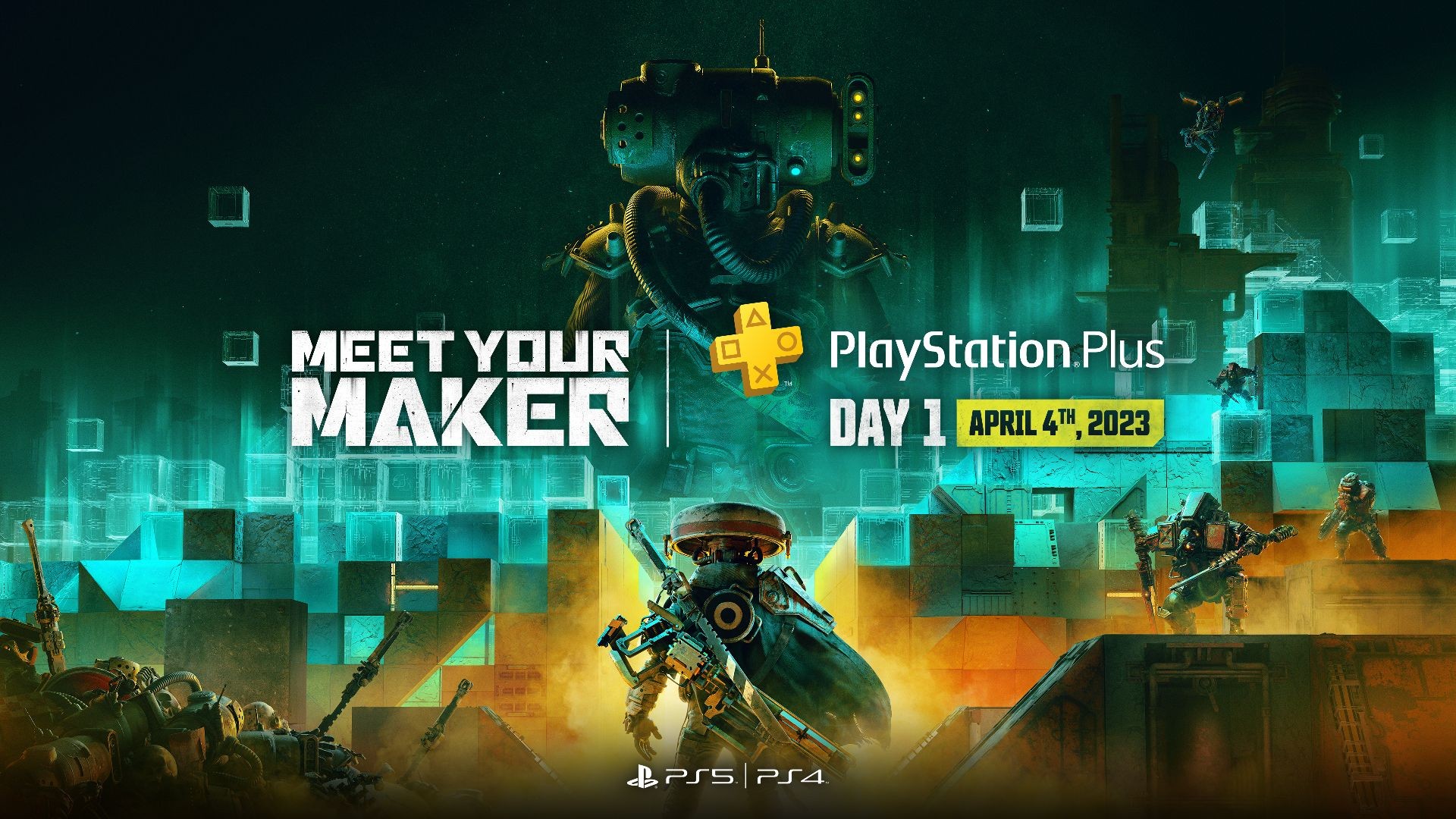 Meet Your Maker será um dos jogos mensais para membros PlayStation Plus  disponível desde seu lançamento, que acontece dia 4 de abril –  PlayStation.Blog BR